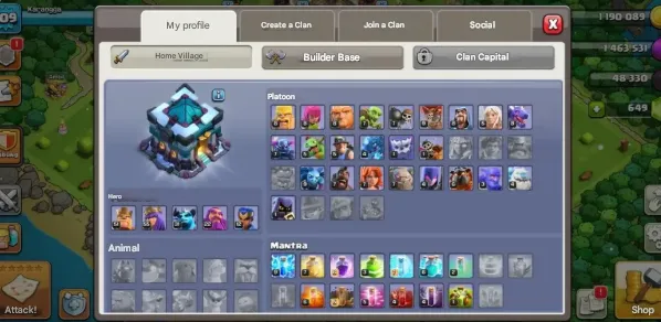 COC208 Maxed TH13 Semi Max Heroes & 649 Gems 
